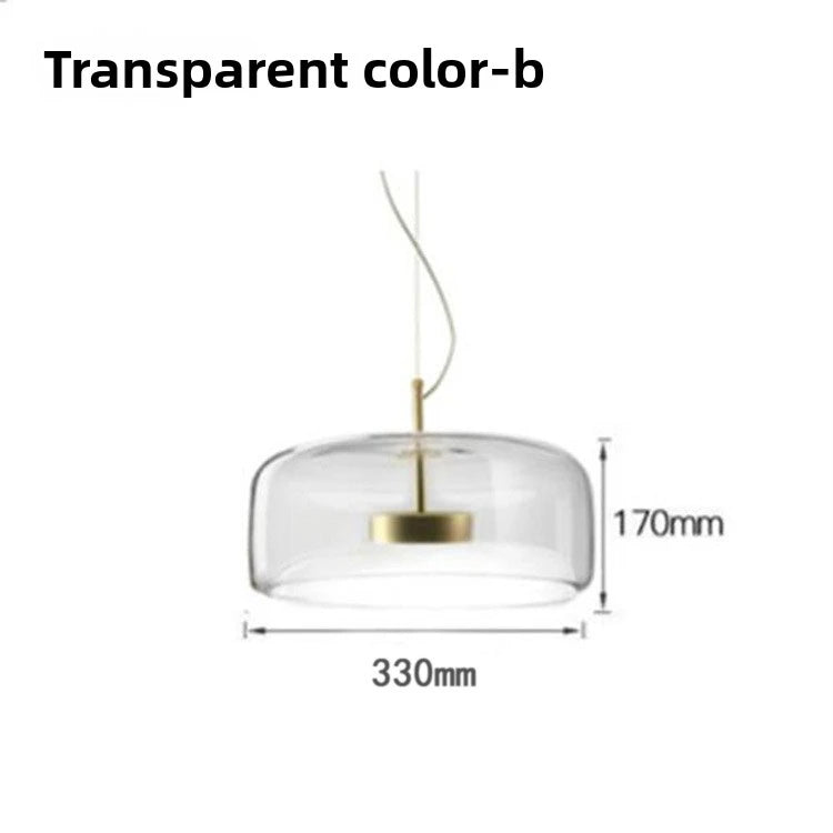 Modern Glass Pendant Light E26 E27 Iron Knob Switch AC 90-260V 5-10m² Hotel Bar Bedroom