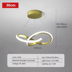 Nordic LED Pendant Light Metal Cord Suspension Dining Room Corridor 90-260V