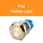 IP65 Waterproof Metal Push Button Switch 12mm 16mm 19mm 22mm 1 to 3A LED Brass Nickel Chrome Momentary or Latching 3V to 220V NO NC
