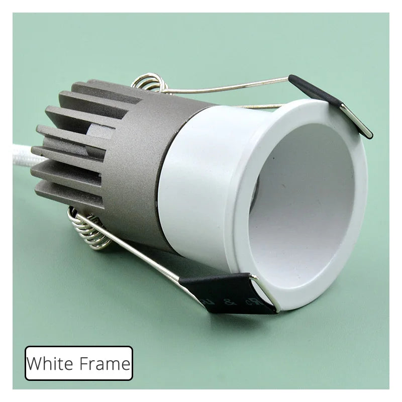 2-Pack 3W 5W COB LED Downlight 35mm Cutout 24° UGR13 CRI 90+ Triac Dimmable