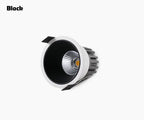 Dimmable COB LED Recessed Downlight 7W 10W 12W 15W 20W 24W Selectable Beam CRI 90+ 85-265V