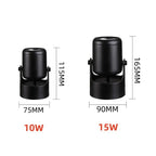 Dimmable 360-Degree Rotating COB LED Surface Downlight 10W 15W 85-265V Black White