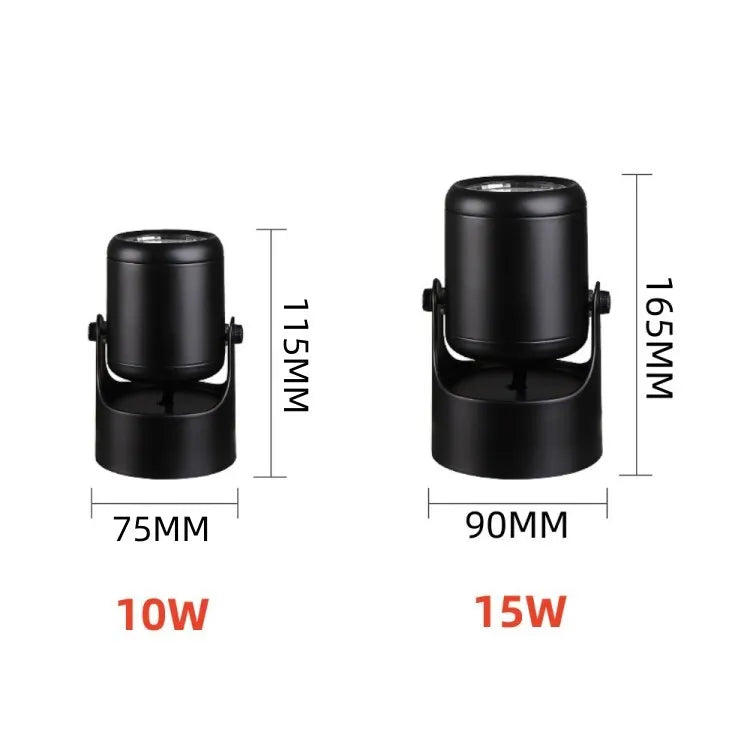 Dimmable 360-Degree Rotating COB LED Surface Downlight 10W 15W 85-265V Black White