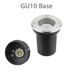 IP67 LED In-Ground Buried Light GU10 AC 85-265V MR16 DC 12V Square Round Stainless Steel