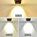 Dimmable Square 360-Degree Adjustable COB LED Recessed Downlight 5W 7W 9W 12W 15W 20W 25W