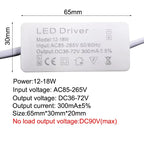 Constant Current LED Driver 300mA 350mA 1-3W to 25-36W AC 85-265V OVP Overload Protection