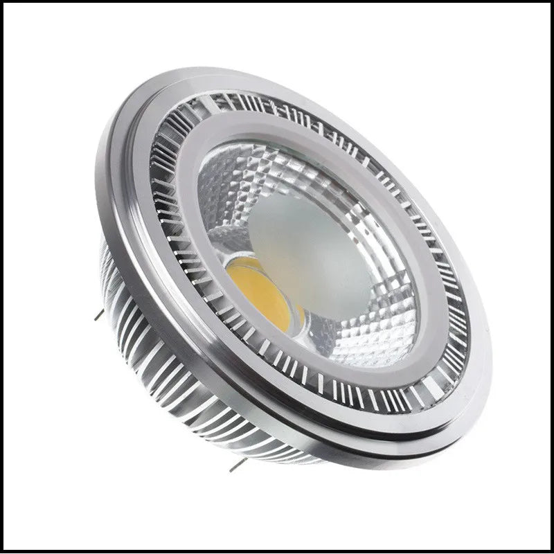 AR111 QR111 COB LED Spotlight 10W 15W G53 GU10 CRI 90+ 90-100lm/W 60° Dimmable AC 85-265V