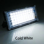 50W 100W IP65 LED Flood Light SMD2835 CRI 85+ 180° AC 110V 220V Warm Cool White 4-Pack