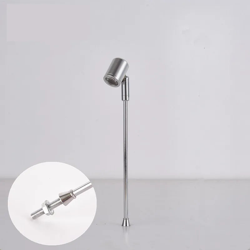 3W Surface-Mounted LED Showcase Spotlight Adjustable AC 110-240V Jewelry Display Aluminum