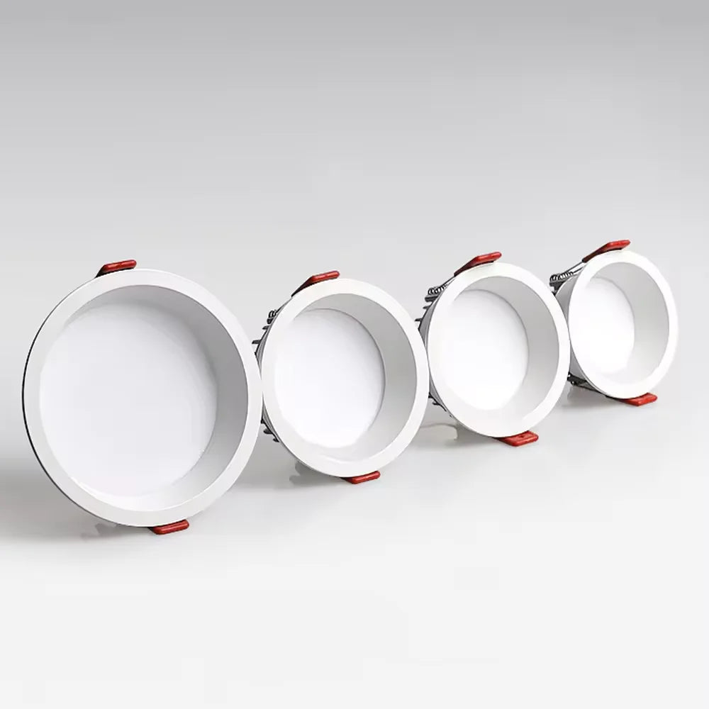 LED Recessed Downlight 5W 7W 9W 10W 12W 14W 16W SMD 2835 CRI 90 120 Degree Dimmable Knob Switch AC 110V or AC 85-265V Warm White Natural White Cool White