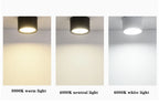 Dimmable COB LED Surface Mounted Downlight 5W 7W 9W 12W 15W 20W Frosted Aluminum Knob Switch IP42 AC 85-265V Ceiling Spot
