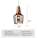Modern LED Glass Pendant Light 12W 36W Gray Plated Full-Spectrum Touch Switch AC 90-260V
