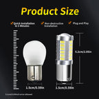 BA15S BA15D BAY15D BAU15S LED Bulb 5W 1200lm 5730 33SMD 12V Brake Signal 2 Pack