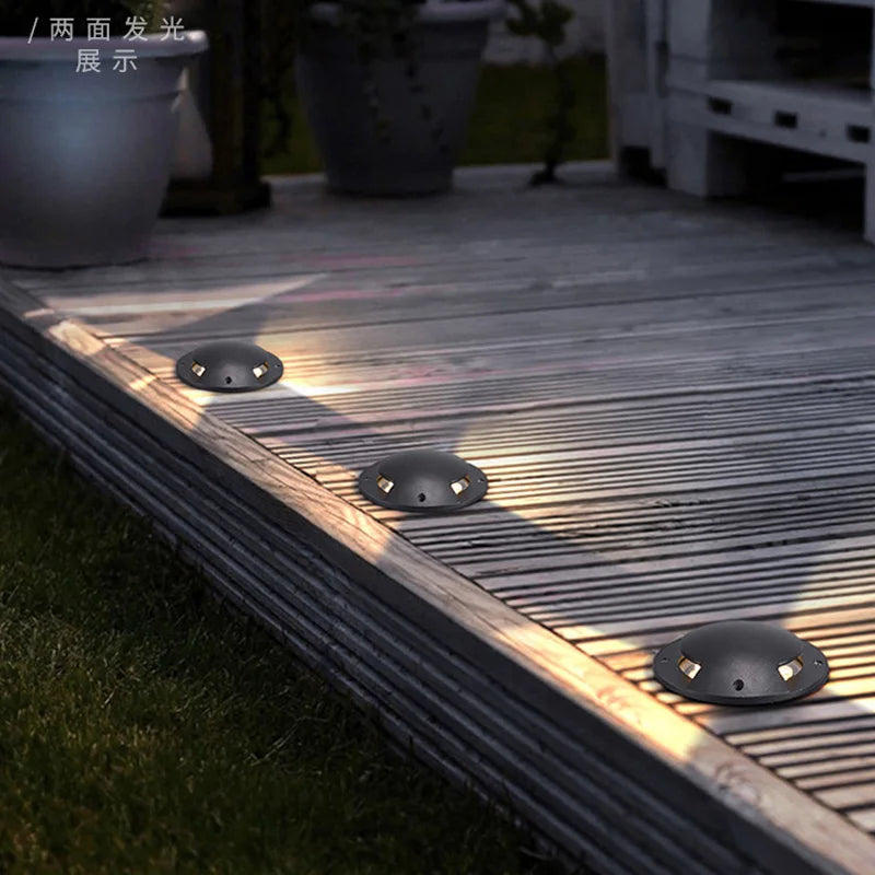 IP68 LED Underground Ground Light 3W 6W 10W AC 85-265V or DC 12V 120 Degree 100 lm/W Aluminum Garden Path Landscape Single Pack