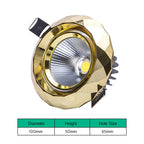 LED Recessed Downlight 5W 7W Aluminum Epistar COB 60 Degree CRI 80 100 to 110 lm/W Dimmable Driver Included AC 85-265V Ceiling Spot
