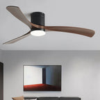 DC Motor Ceiling Fan with Light 38 46 56 Inch 3 Blade Remote Control AC 110-220V