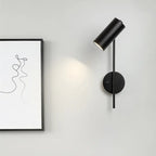 Modern Rotatable LED Wall Lamp Iron Plated E26 Single Head Knob Switch Up and Down AC 90-260V Bedroom Living Room Foyer