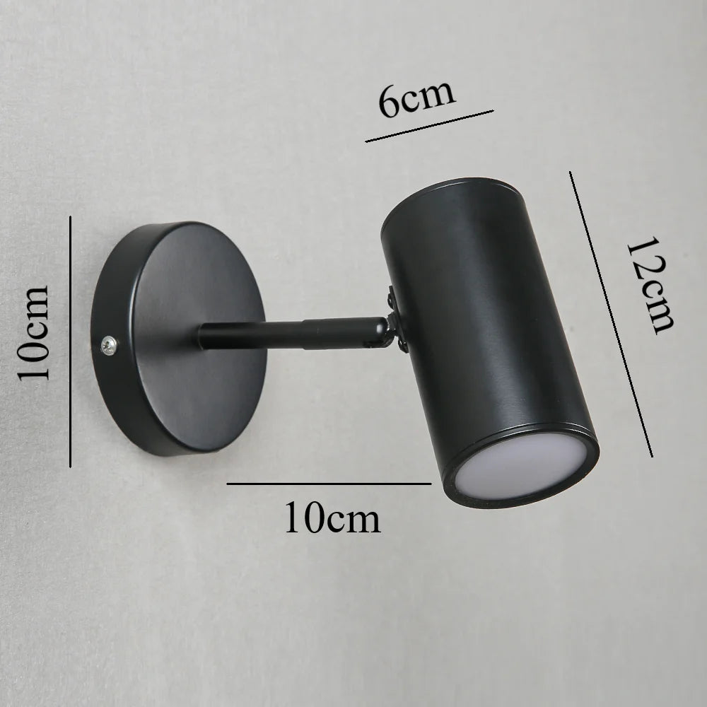 Modern Iron Acrylic LED Wall Lamp E26 Single Head Plated Up and Down AC 90-260V Bedroom Living Room Foyer