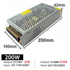 AC 110-220V to DC 12V 24V Power Supply 5A 10A 20A 40A LED Strip Indoor Aluminum Constant Voltage