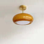 Vintage Glass LED Pendant Chandelier Gold Metal Single AC 90-260V Bedroom Dining Room