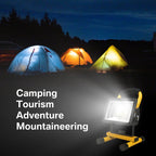 60W Rechargeable Portable COB LED Work Light 3000lm IP65 3-Mode Emergency 360° Floodlight