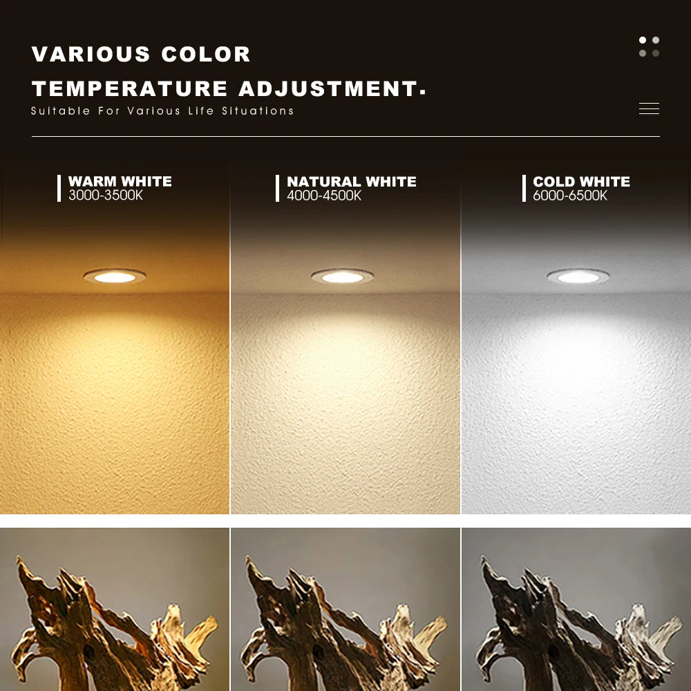 Modern IP65 Waterproof LED Ceiling Spotlight Fixture