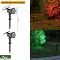 Solar LED Spotlight IP65 Waterproof 9 LED RGB 3 Lighting Modes 180 Degree Adjustable ABS Stake or Wall Mount Garden Yard Landscape