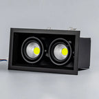Dimmable COB LED Recessed Downlight 7W 9W 12W 15W Epistar CRI >90 PF>0.95 90-260V