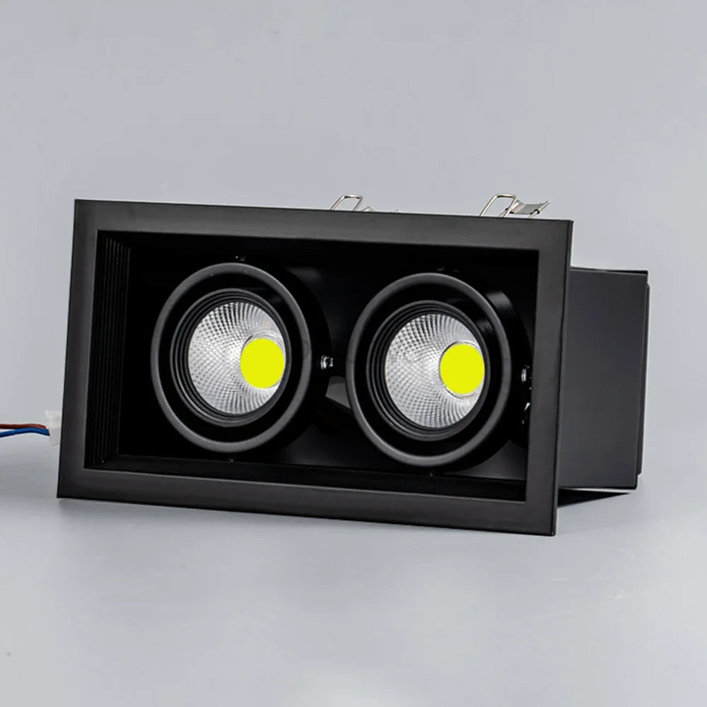 Dimmable COB LED Recessed Downlight 7W 9W 12W 15W Epistar CRI >90 PF>0.95 90-260V