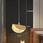 Nordic LED Pendant Light Acrylic Iron Plated Single Cord Ceiling Lamp 90-260V