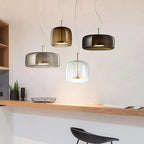 Modern Glass Pendant Light E26 E27 Iron Knob Switch AC 90-260V 5-10m² Hotel Bar Bedroom