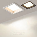 Dimmable LED Panel Downlight 9W 15W 18W 24W 30W Epistar Magnesium Alloy Black White 110-240V