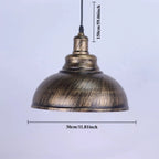 Vintage Industrial Iron Pendant Chandelier E26 Single Head Semi Flush Mount Touch Switch AC 90-260V Kitchen Dining Room Bar