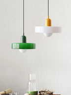Nordic Glass LED Pendant Light E26 Single Head Cord Pendant Baked Paint Hardware AC 90-260V Bedroom Dining Room Parlor