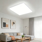 Ultra-Thin LED Flush Mount Ceiling Light 48W 6500K Square Iron Acrylic AC 90-260V