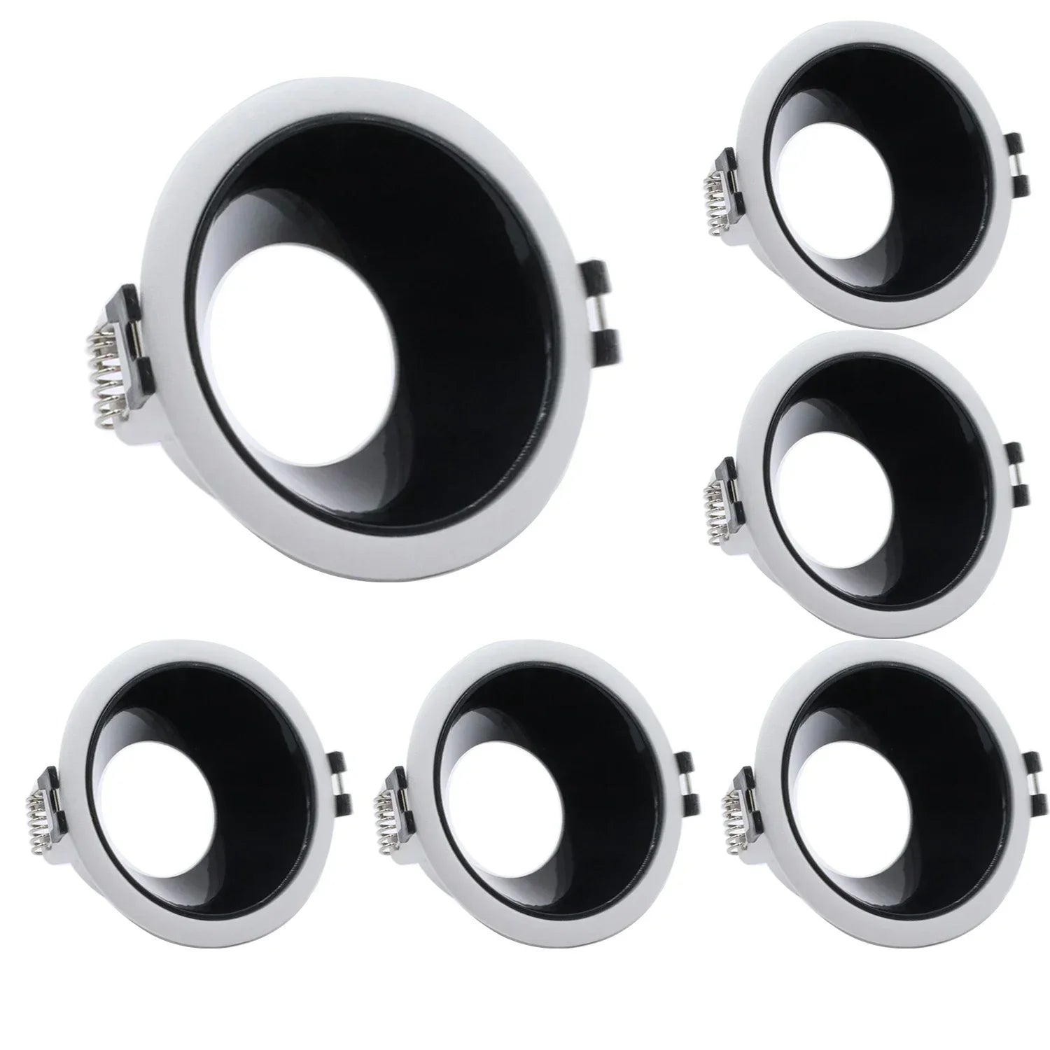 GU10 MR16 Recessed Spotlight Frame Holder D88mm 75mm Cutout 4 Color Combos CE RoHS