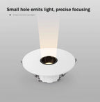 Ultra Thin CREE LED Recessed Spotlight 3W 5W 7W 3 8 or 15 Degree Narrow Beam Die Cast Aluminum CRI 90 Dimmable AC 85-265V Foyer Dining