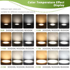 2-Pack LED Recessed Downlight 6W-24W 3-CCT AC 100-240V Ceiling Spot Warm Natural Cool White