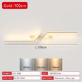 Modern LED Strip Wall Lamp 13W 15W 18W Dimmable Black Gold 60cm 80cm 100cm AC 90-260V
