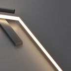 Modern LED Strip Wall Lamp 13W 15W 18W Dimmable Black Gold 60cm 80cm 100cm AC 90-260V