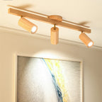 Modern Wood Ceiling Spotlight 5W 10W 15W 20W E26 1 2 3 or 4 Head Surface Mounted Adjustable AC 90-260V Kitchen Dining Room Bedroom
