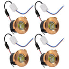 4-Pack 3W DC 12-24V COB LED Recessed Spotlight 300lm 60° CRI 80+ 37mm 30-35mm Cutout