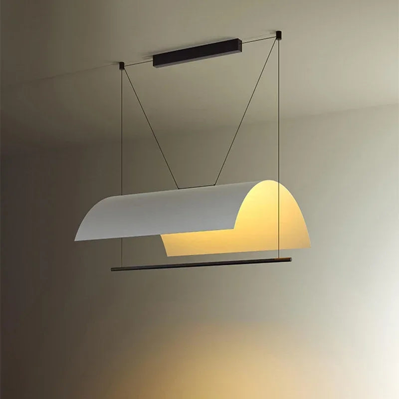 Modern LED Pendant Chandelier 20 Plus Heads Iron Plated Cord Pendant Touch Switch AC 90-260V Living Room Dining Room
