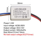 Constant Current LED Driver 300mA 350mA 1-3W to 25-36W AC 85-265V OVP Overload Protection