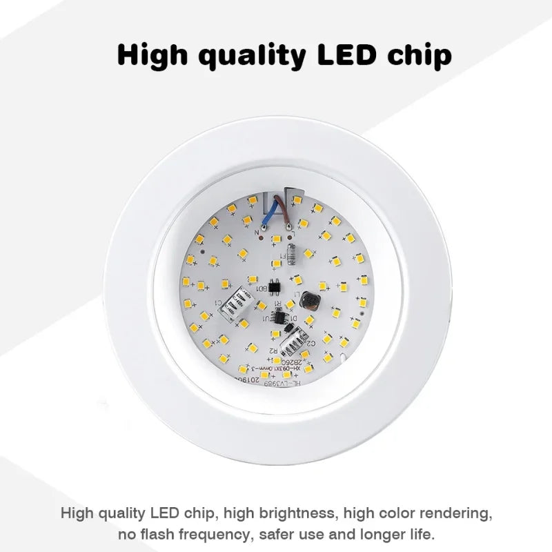 LED Recessed Downlight 5W 9W 12W 15W 18W Epistar DC12V DC24V AC110V 120° 4 Pack