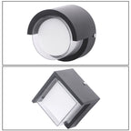 IP65 LED Outdoor Wall Lamp 5W 6W AC 85-265V 5.78 x 3.93 x 3.14 inch ABS Moisture Resistant Contemporary Porch Balcony Garden Black