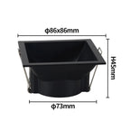GU10 MR16 GU5.3 Recessed Spotlight Frame Splash-Proof 86mm Spring Clips Bathroom Wet Room