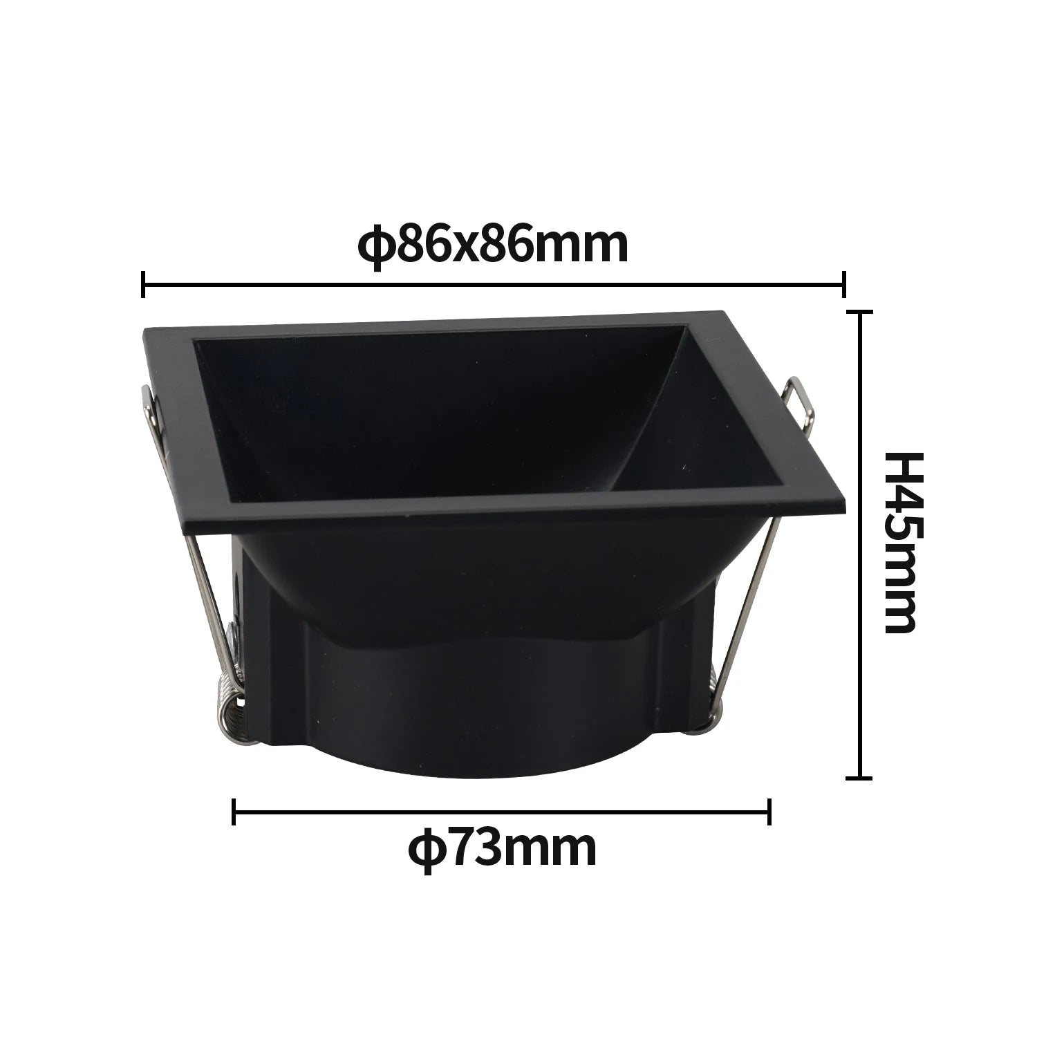 GU10 MR16 GU5.3 Recessed Spotlight Frame Splash-Proof 86mm Spring Clips Bathroom Wet Room