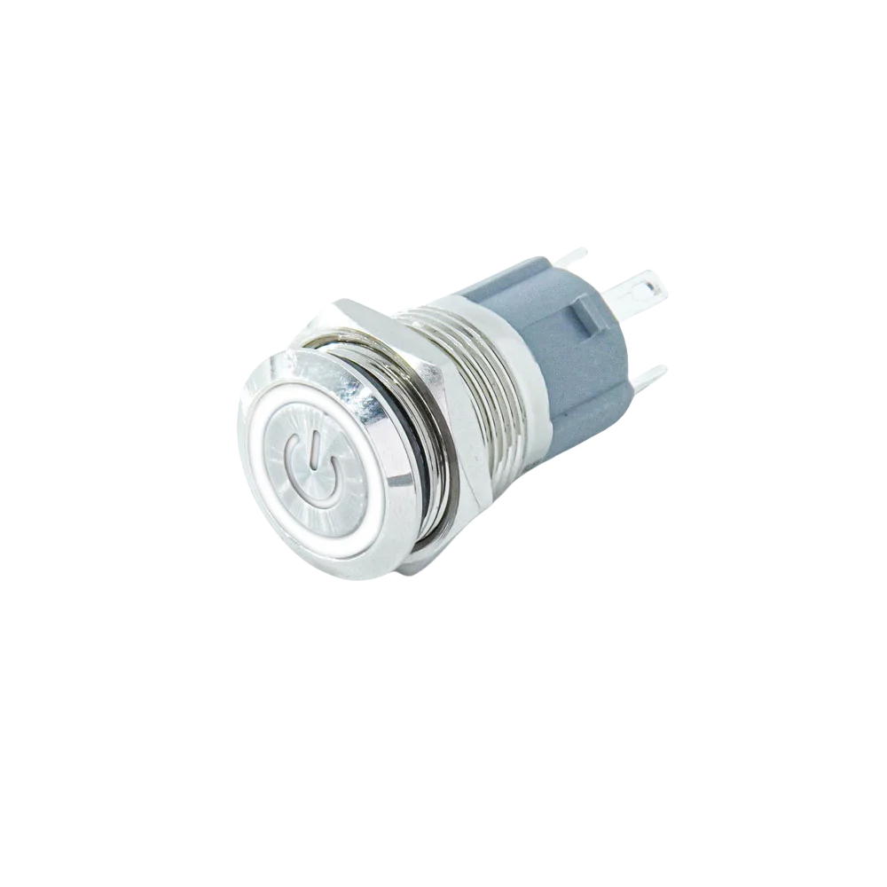Metal Push Button Switch 12 16 19 22mm IP65 Self-Reset Self-Lock LED 3-220V NO NC CCC