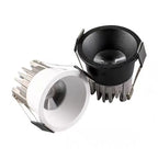 Anti-Glare Dimmable Mini COB LED Recessed Downlight 5W 7W 9W 12W CRI 90+ 110-120lm/W